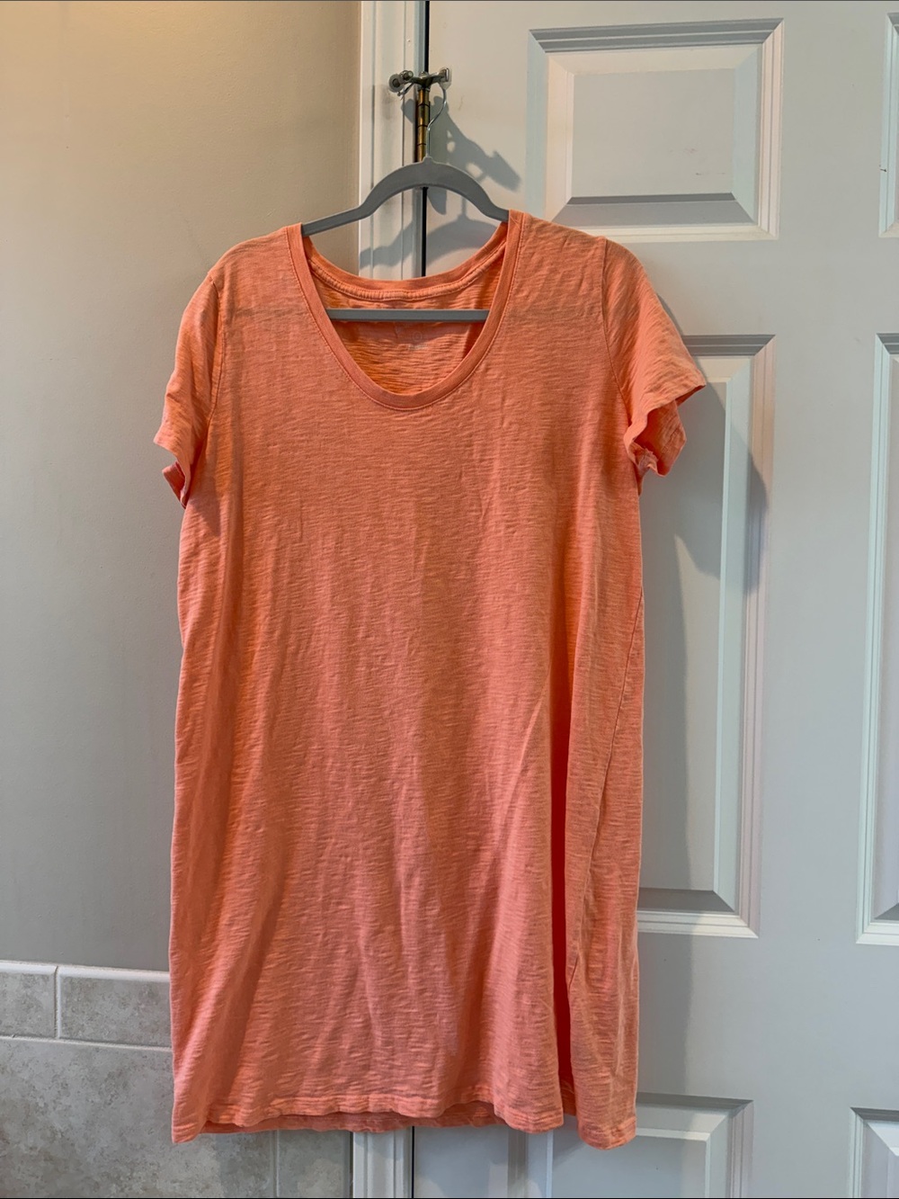 Universal Thread Peach Short Sleeve T-Shirt Dress